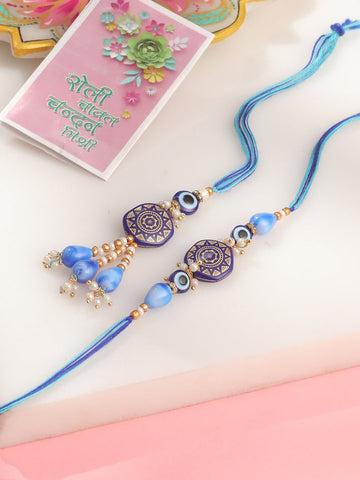 Beautiful Blue Rakhi Hamper