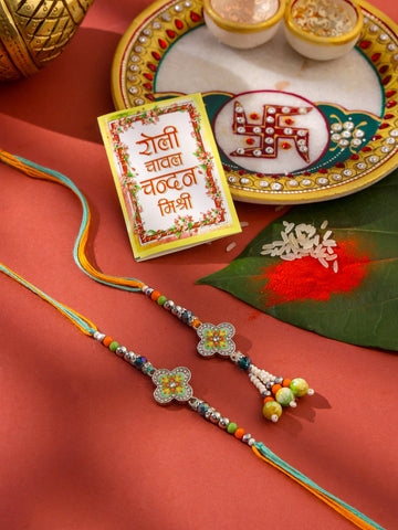 Lumba Kundan Rakhi combos