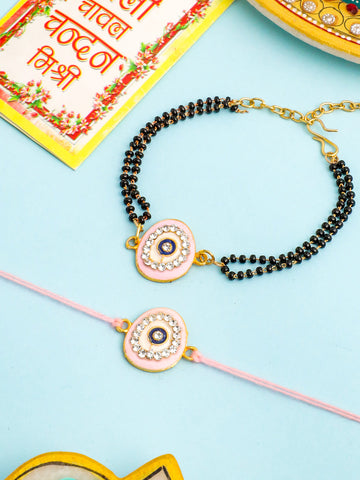 🧿✨ Launch Alert: Kundan Evil Eye Rakhi Combo – Where Tradition Meets Protection ✨🧿