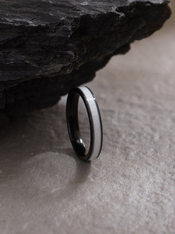 NVR Men's Silver Metal Ring