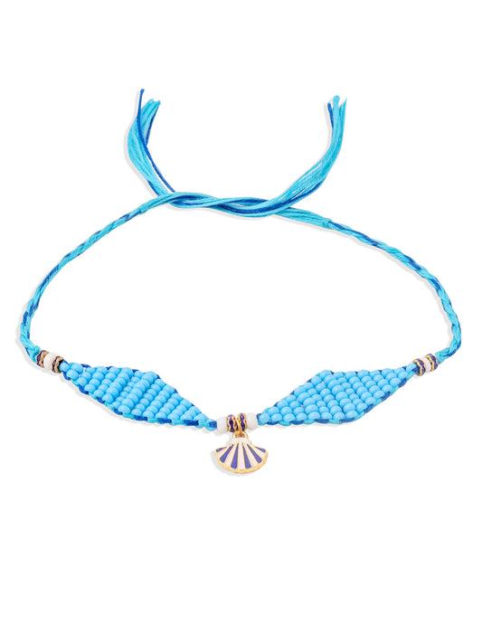 NVR Men Blue Pearls Unique Design Thread Rakhi, Combo for Rakshabandhan