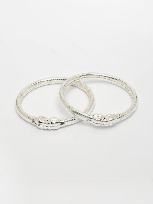 NVR Kids Set of 2 Silver- Toned Nazariya Kada Bracelet