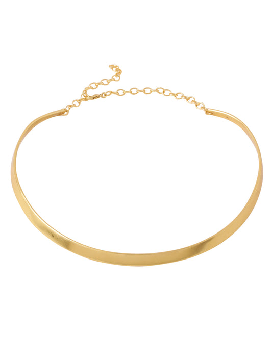 NVR Gold Plated Choker Necklace