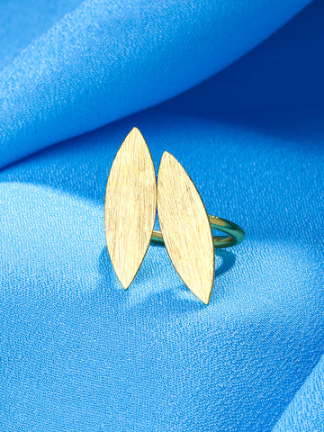 NVR Women Gold Plated Finger Ring