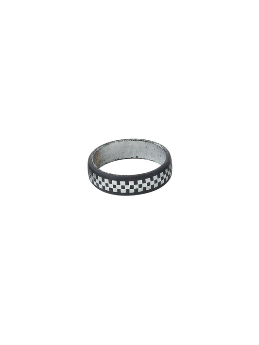 NVR Men's Black Metal Ring