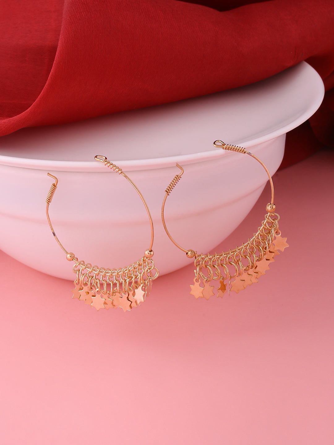 NVR gold plated hoop earrings