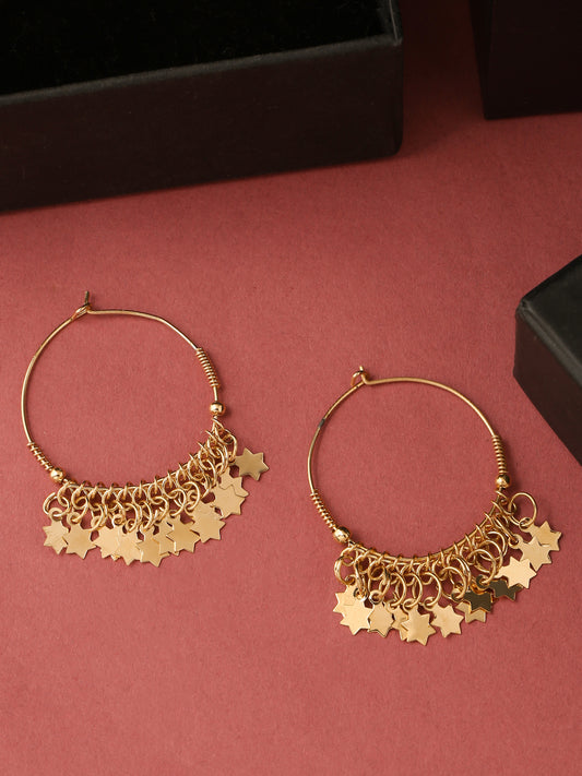 NVR gold plated hoop earrings