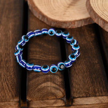 NVR Black Evil Eye Adjustable Bracelet