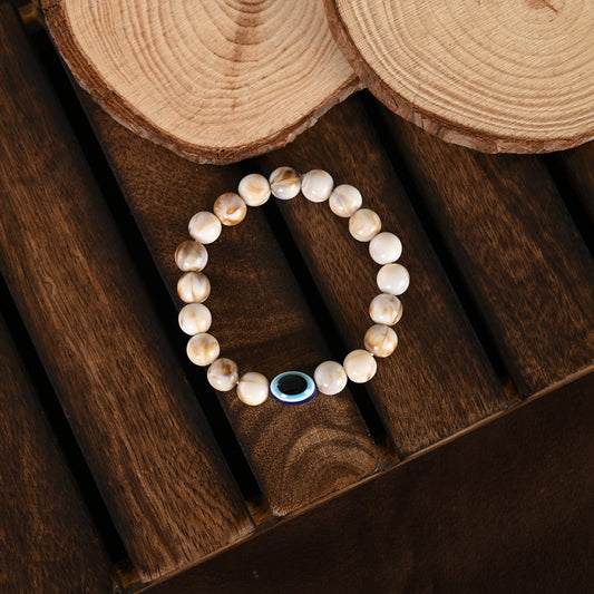 NVR Black Evil Eye Adjustable Bracelet