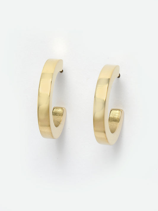 NVR Gold plated hoop earrings