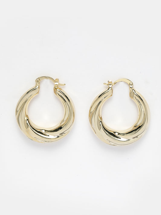 NVR Gold plated hoop earrings