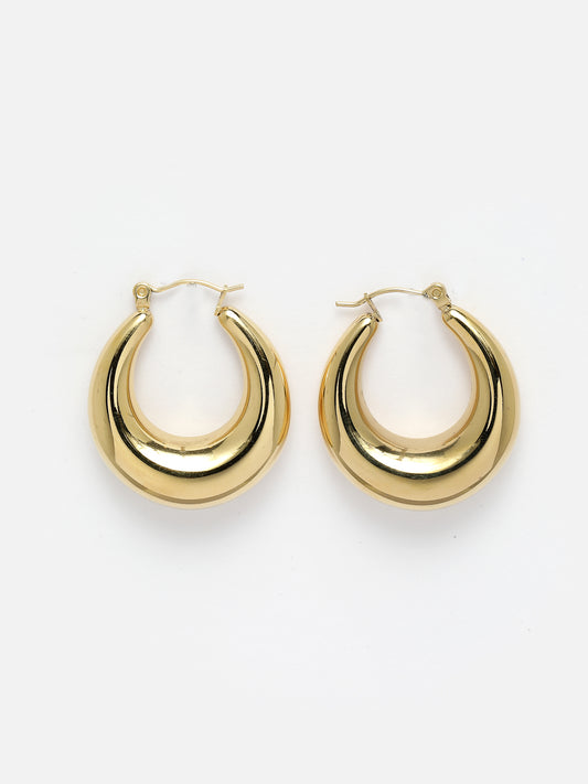 NVR Gold plated hoop earrings