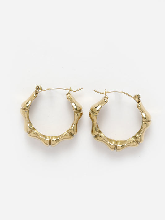 NVR Gold plated hoop earrings