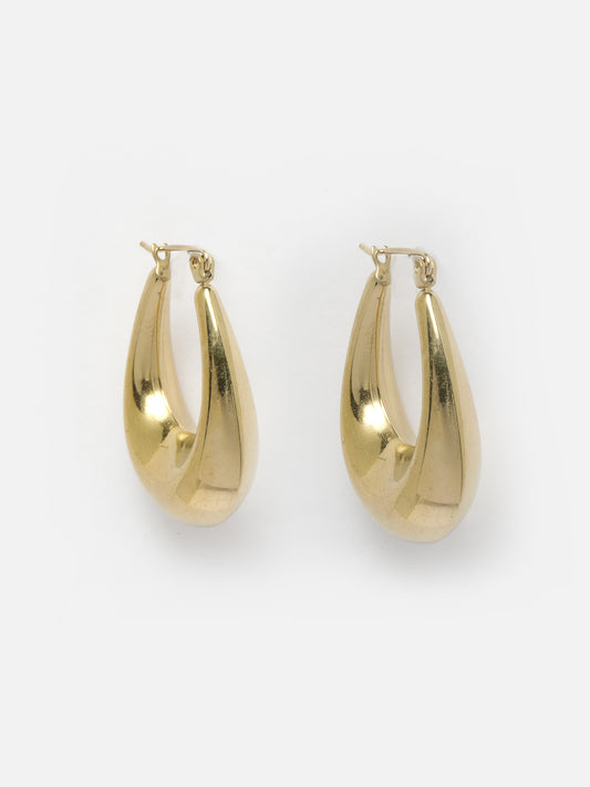 NVR Gold plated hoop earrings
