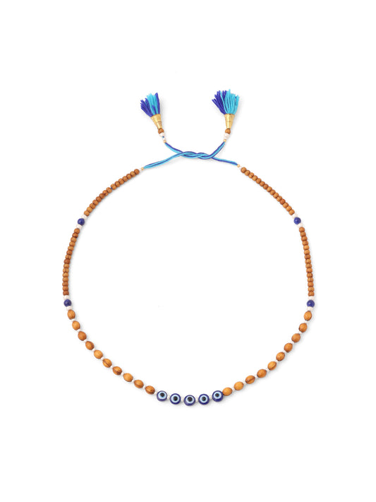 NVR Men's Evil Eye Multicolor Thread Rakhi, Combo for Rakshabandhan
