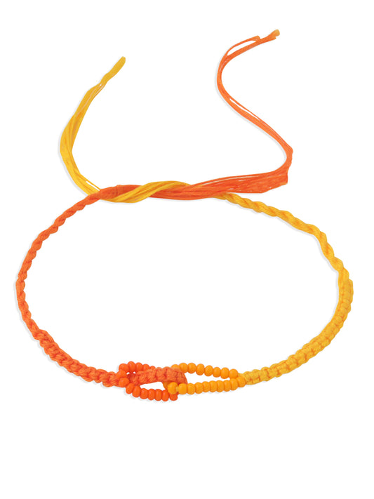 NVR Men's Multicolor Pearls Thread Rakhi, Combo for Rakshabandhan