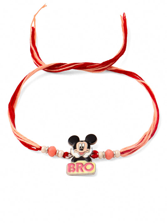 NVR Kids Micky Mouse Character Artificial Beads Thread Rakhi Combo