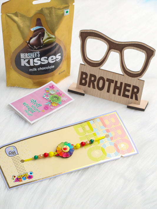 NVR Kids Multicolor Artificial Beads Rakhi, Combo for Rakshabandhan