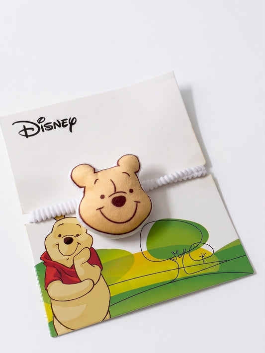 NVR Kids Pooh Character Artificial Beads Rakhi with Roli Chawal Chandan Mishri