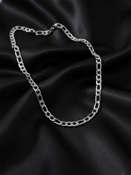 NVR Men's Silver Toned Stainless Steel Chain