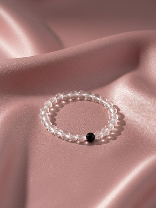 NVR White Crystal Evil Eye Bracelet