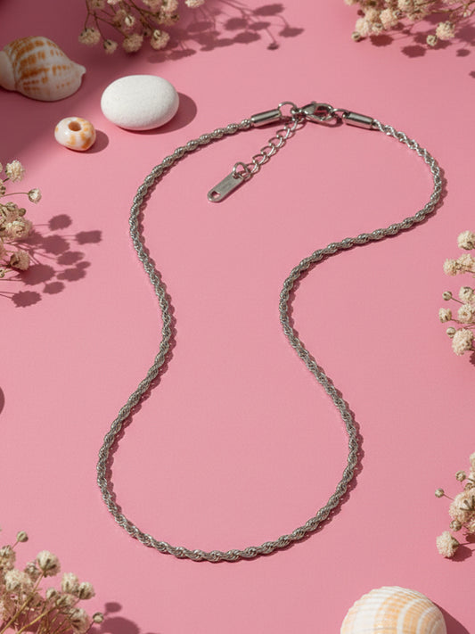 NVR Women German Silver Oxidised Chain