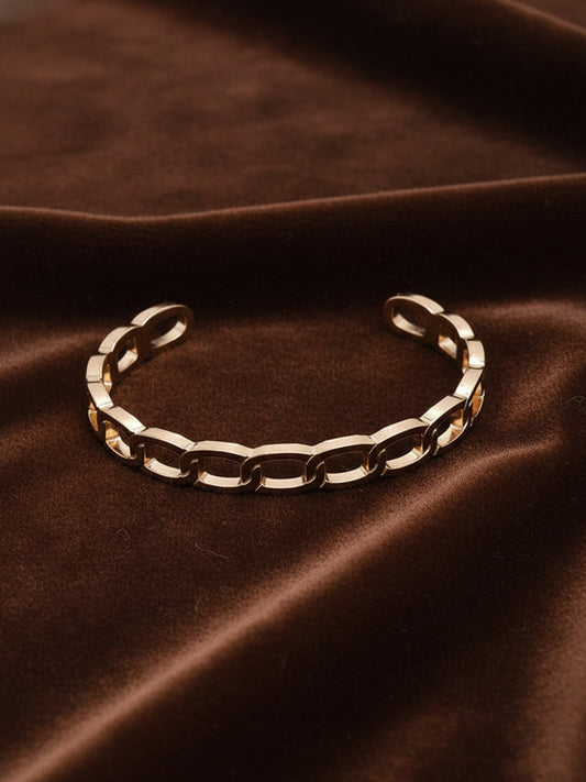 NVR Men's Rose Gold Plated Cuff Bracelet