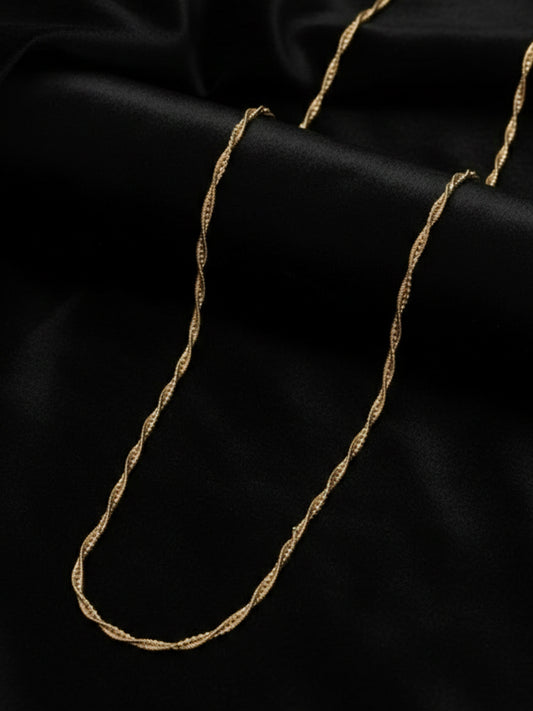 NVR Women Gold Plated Handcrafted Minimal Chain