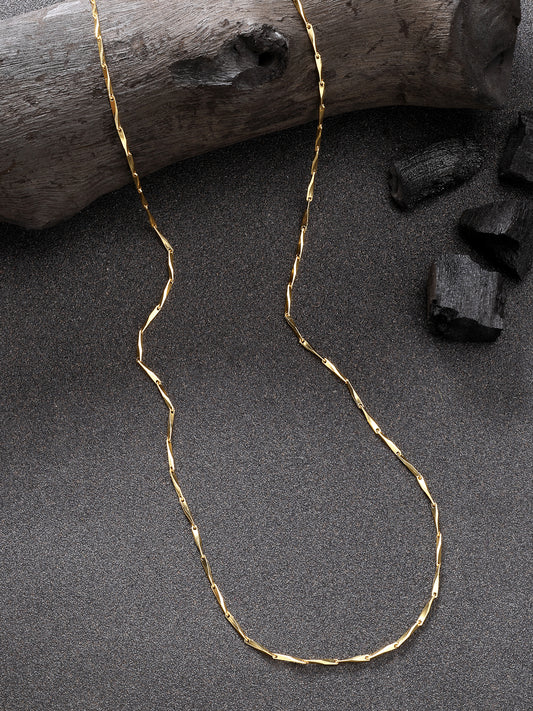 NVR Women Gold-Plated Minimal Chain