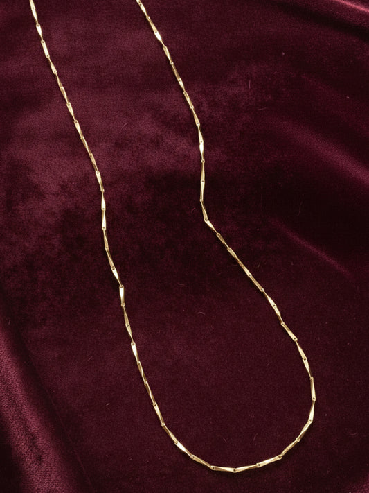NVR Women Gold Plated Handcrafted Minimal Chain