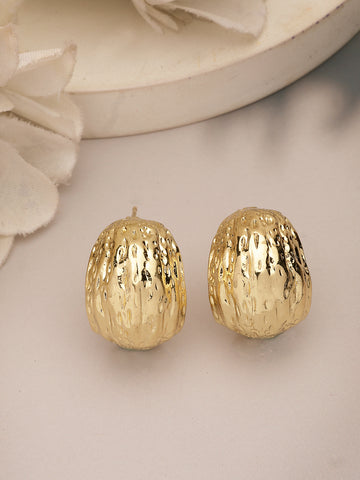 NVR Women's Gold-Plated Contemporary Drop Earrings