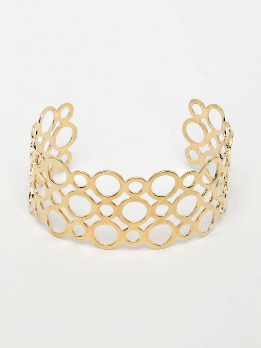 NVR Women's Gold-Plated Cuff Bracelet