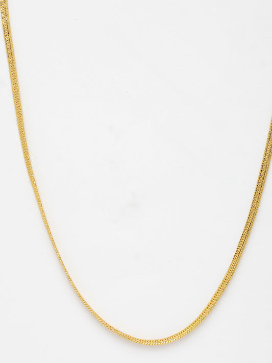 NVR Men's Gold-Plated Minimal Chain