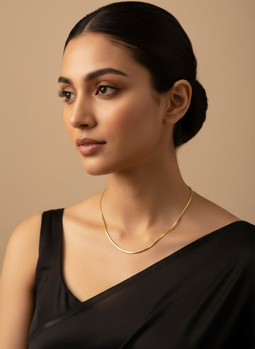 NVR Women's Gold Plated Minimal Chain