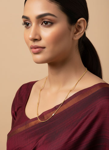 NVR Women's Gold Toned Minimal Chain