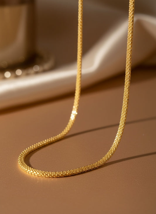 NVR Women's Gold Plated Minimal Chain