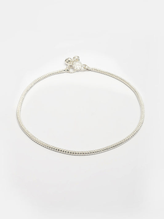 NVR Women's Set of 2 Silver-Plated Anklets