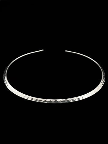 NVR Women Silver-Plated Oxidized Statement Choker Necklace