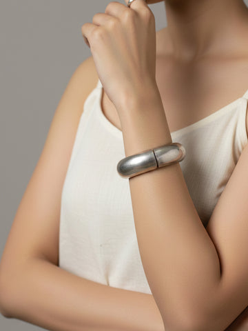 NVR-Silver-Plated-Plain-Hinged-Kada-Bangle-For-Women