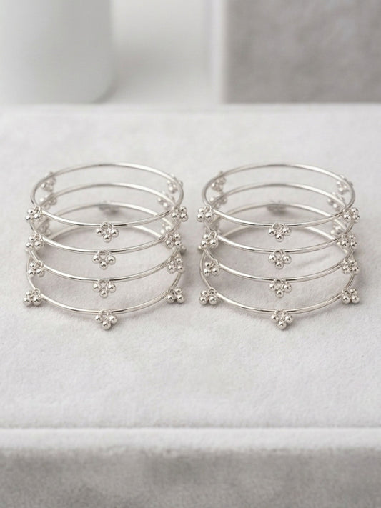 NVR Women Set of 8 Traditional Stylish Ghungroo Kashmiri Bangles