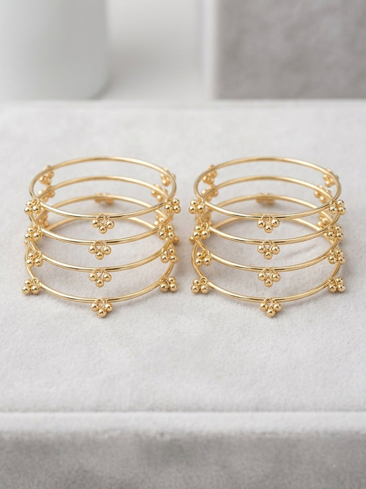 NVR Women Set of 8 Traditional Stylish Ghungroo Kashmiri Bangles