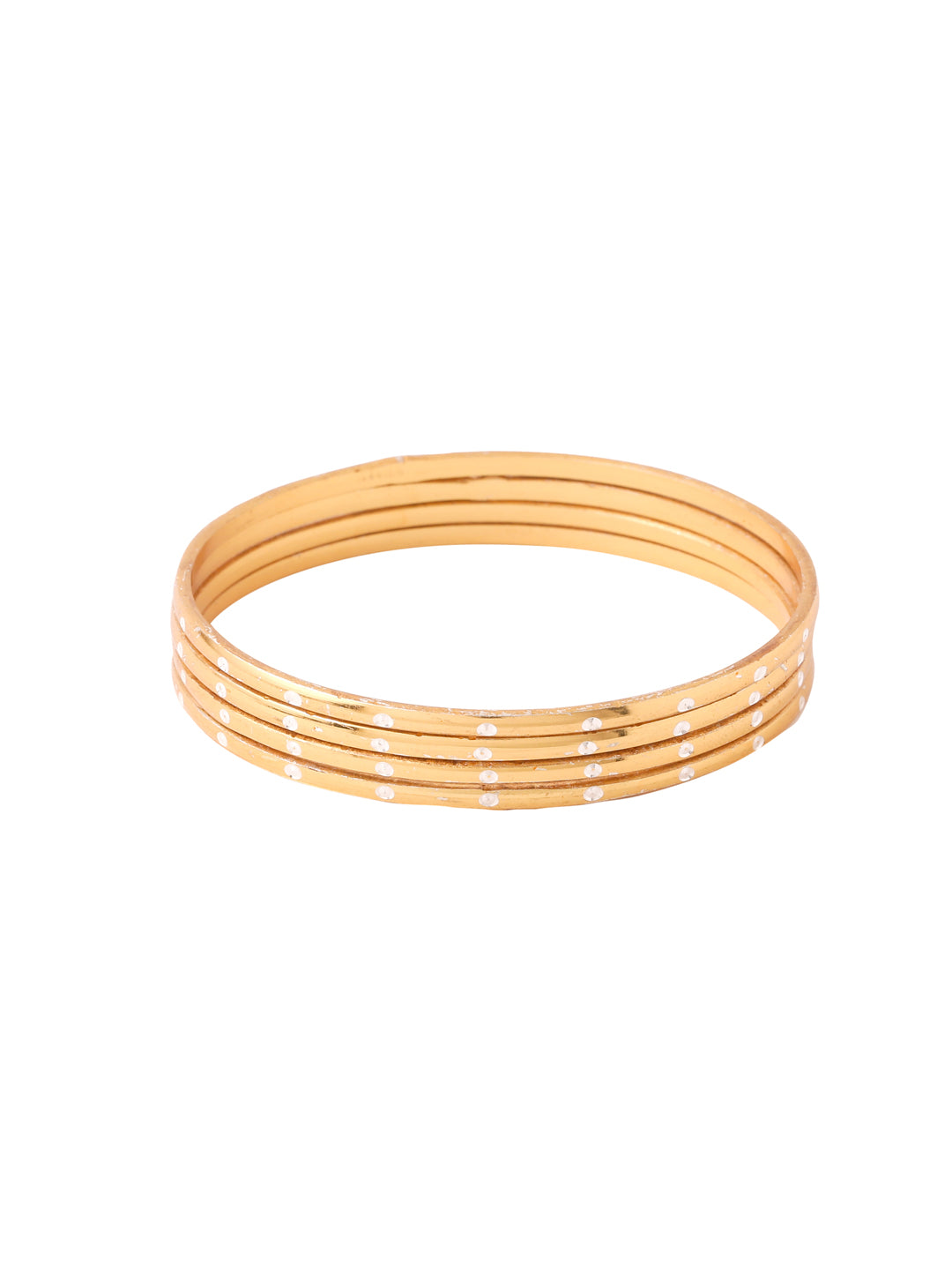 NVR Set of 4 CZ Studded Bangles