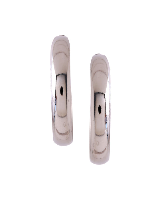 NVR Silver plated hoop earrings