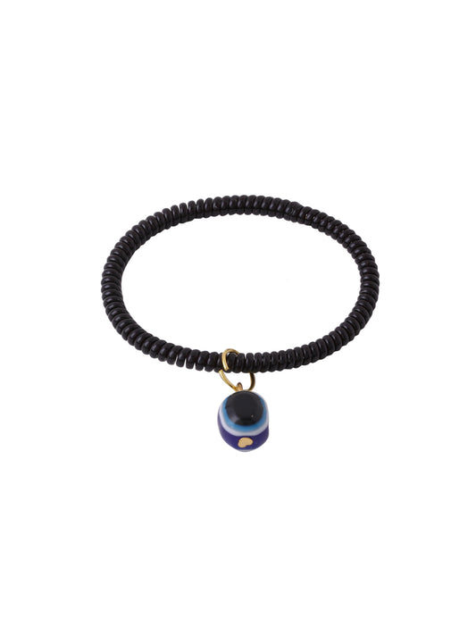 NVR Unisex black evil eye adjustable bracelet