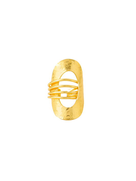 NVR Women Gold Plated Finger Ring